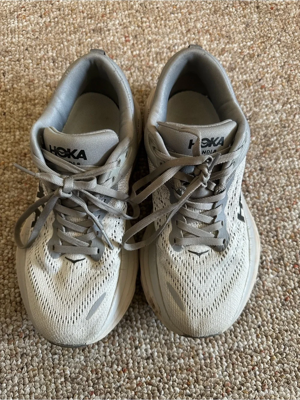 Hoka Bondi 8 Gray Running Sneakers women’s size 7.5